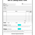 40 Free Bill Of Lading Forms & Templates ᐅ Templatelab Throughout Bill Of Lading Sample Template