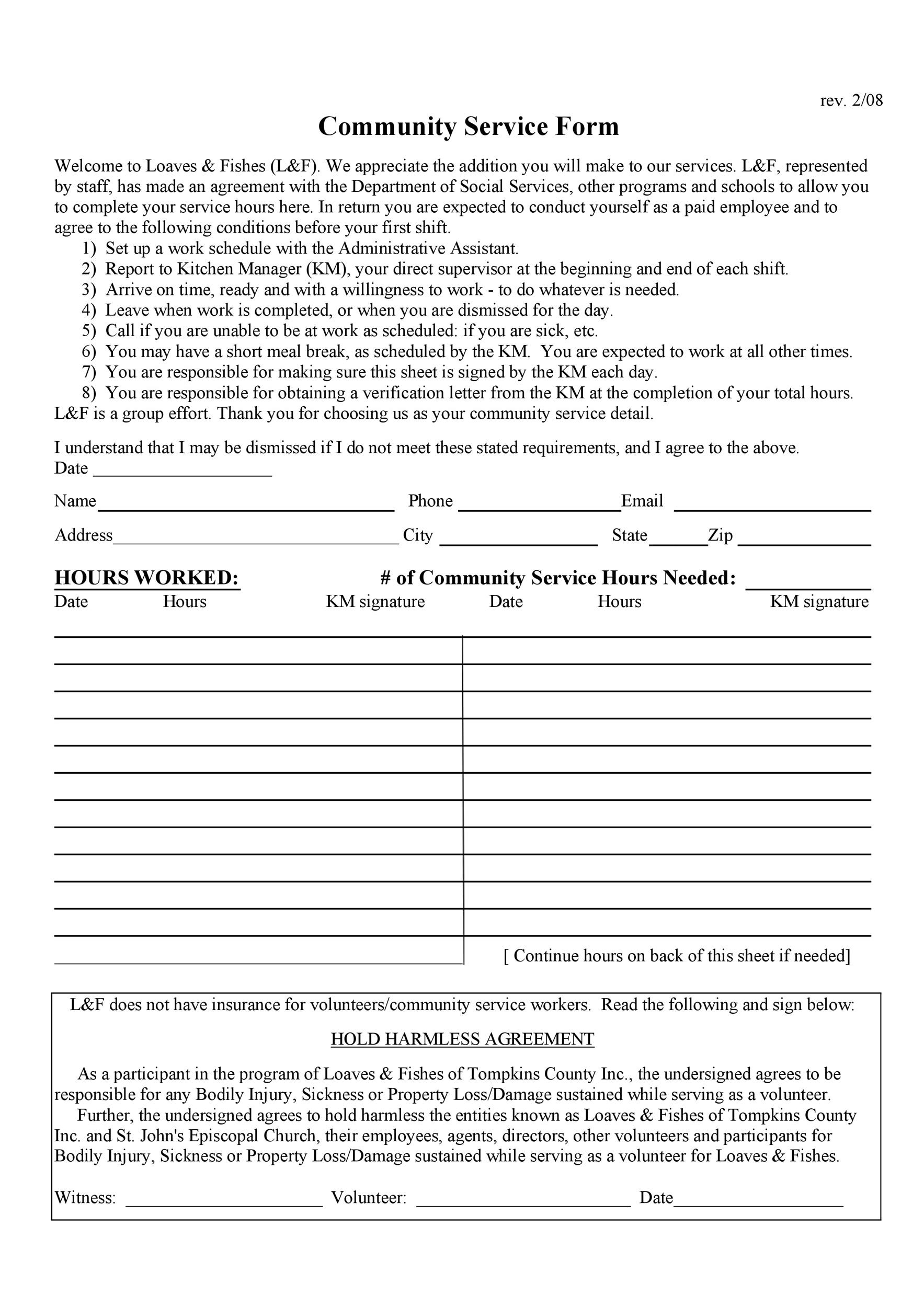 40+ Free Community Service Letter Templates [&amp;amp; Examples] for Volunteer Hours Letter Sample Template