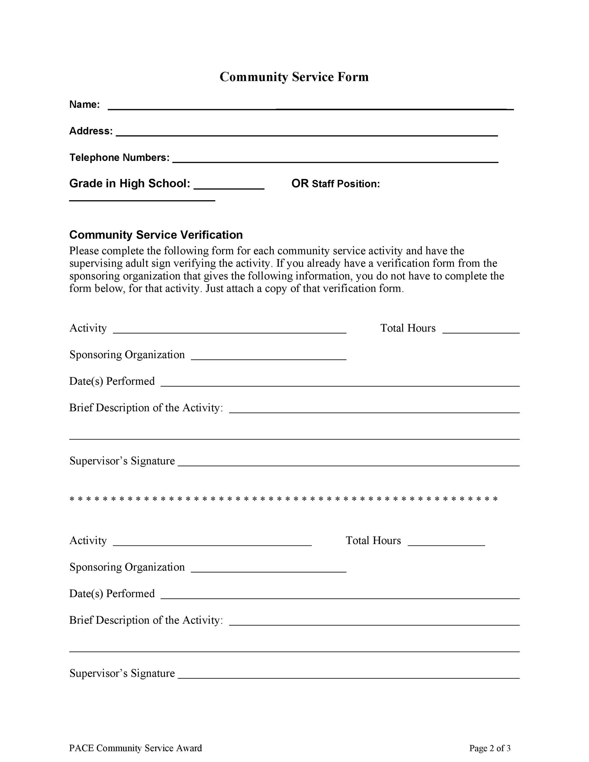 40+ Free Community Service Letter Templates [&amp;amp; Examples] with Community Service Letter Template Sample