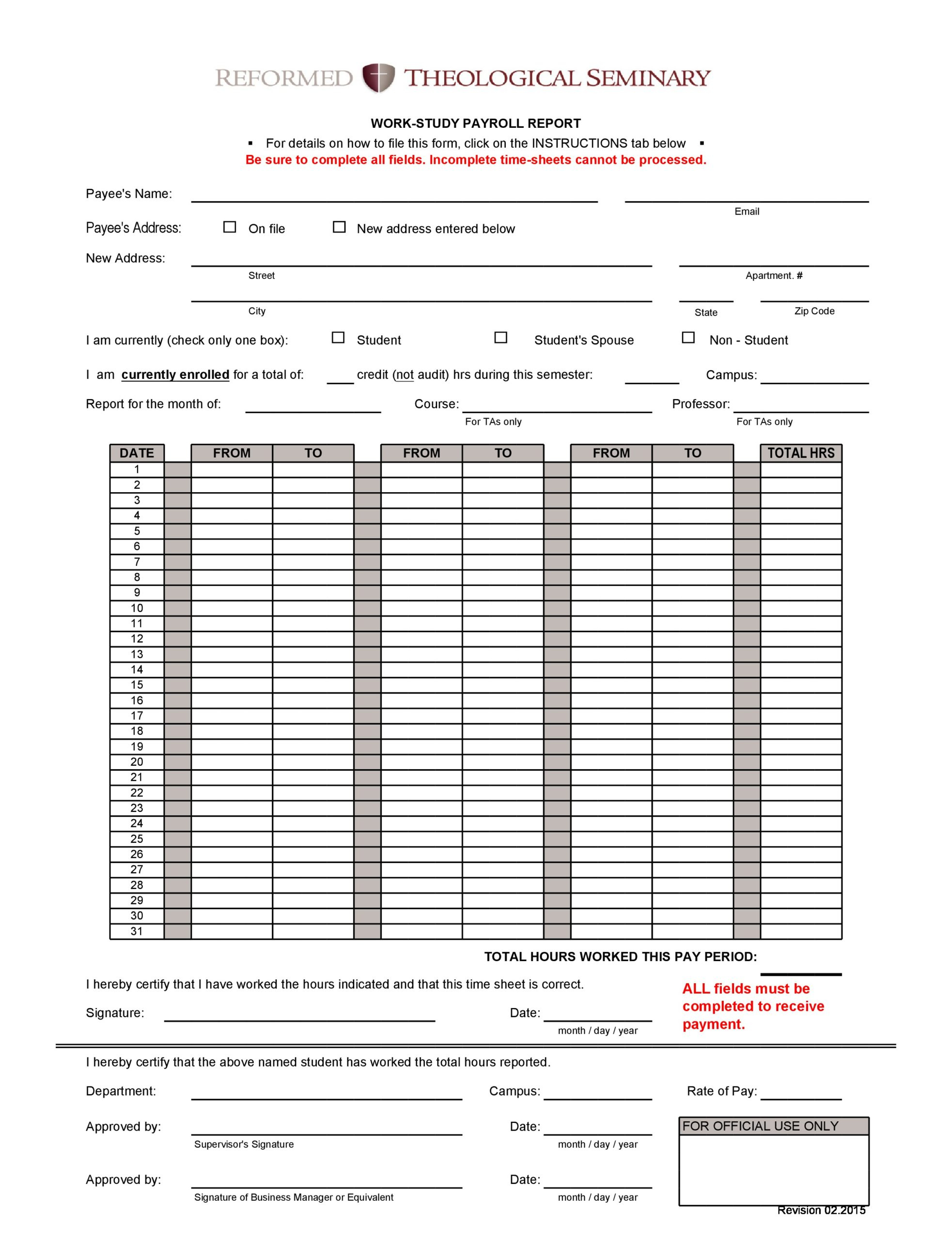 40 Free Payroll Report Templates (Excel / Word) ᐅ Templatelab intended for Salary History Sample Template