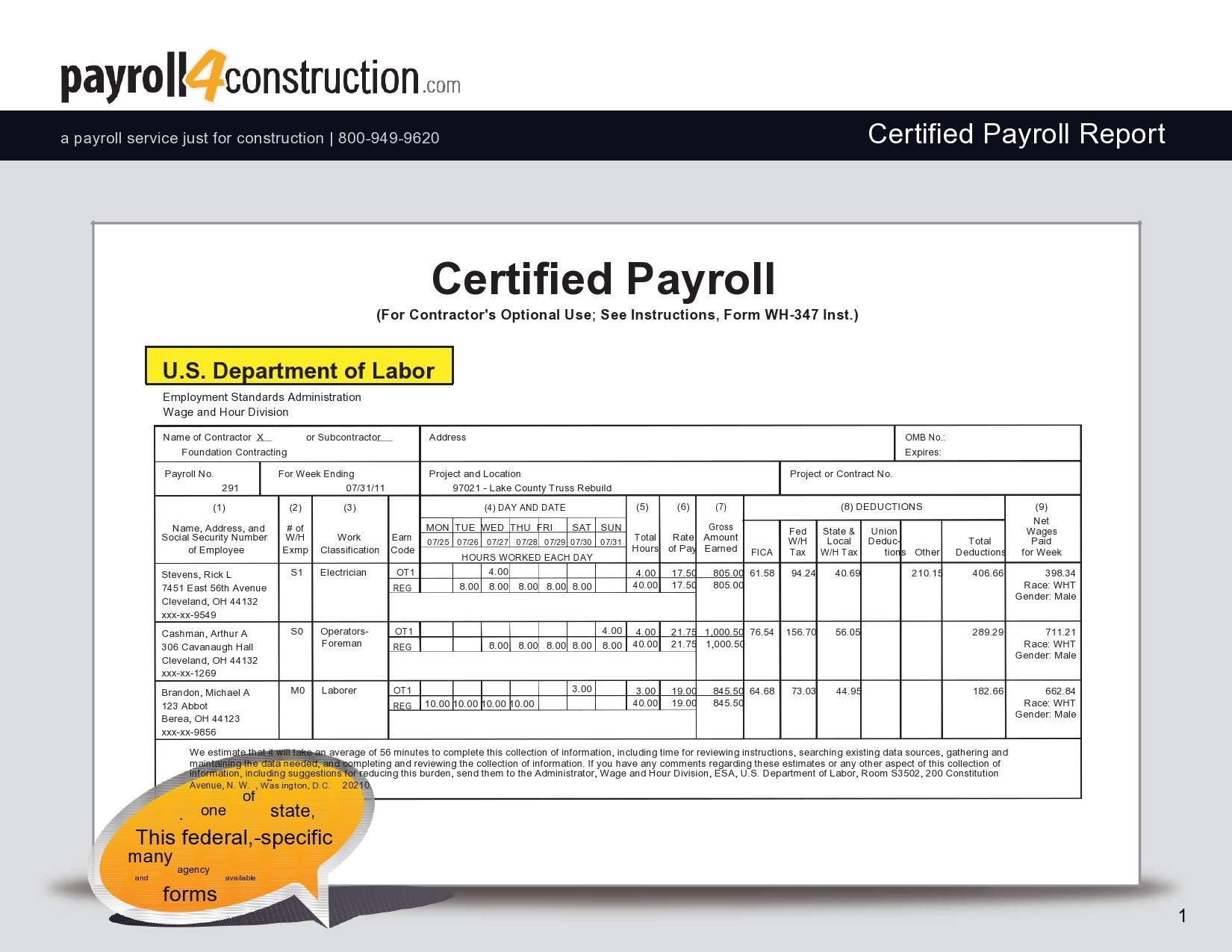 40 Free Payroll Report Templates (Excel / Word) ᐅ Templatelab regarding Salary History Sample Template