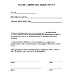 40+ Hold Harmless Agreement Templates (Free) ᐅ Templatelab Intended For Hold Harmless Agreement Template Sample