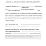40+ Hold Harmless Agreement Templates (Free) ᐅ Templatelab With Regard To Hold Harmless Agreement Template Sample