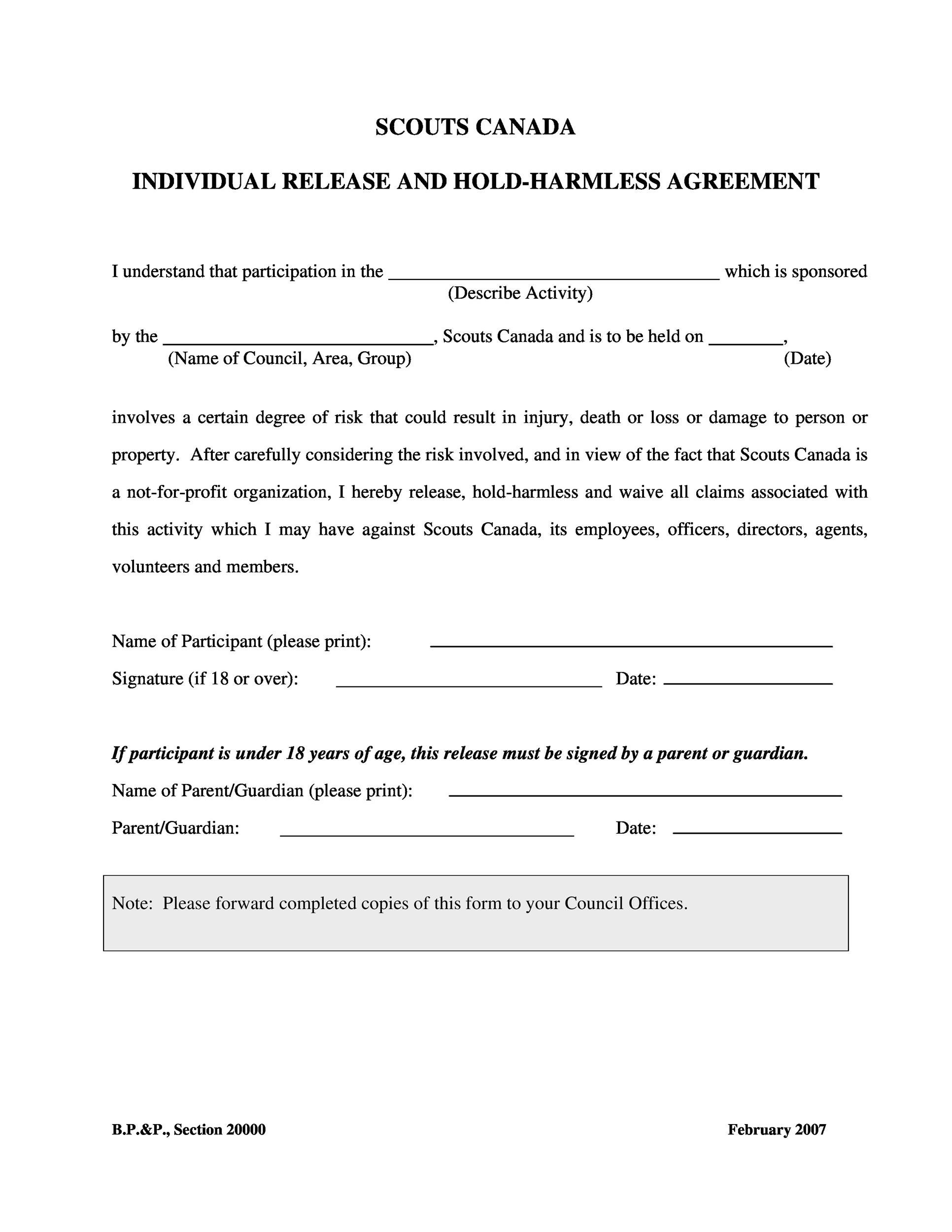 40+ Hold Harmless Agreement Templates (Free) ᐅ Templatelab with regard to Hold Harmless Agreement Template Sample