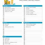 40 Printable House Cleaning Checklist Templates ᐅ Templatelab With Cleaning Checklist Template Sample