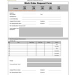 40 Printable Work Order Templates (Excel, Word, Pdf) In Work Order Form Template Sample