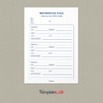 40 Professional Reference Page / Sheet Templates ᐅ Templatelab Inside References Sample Template