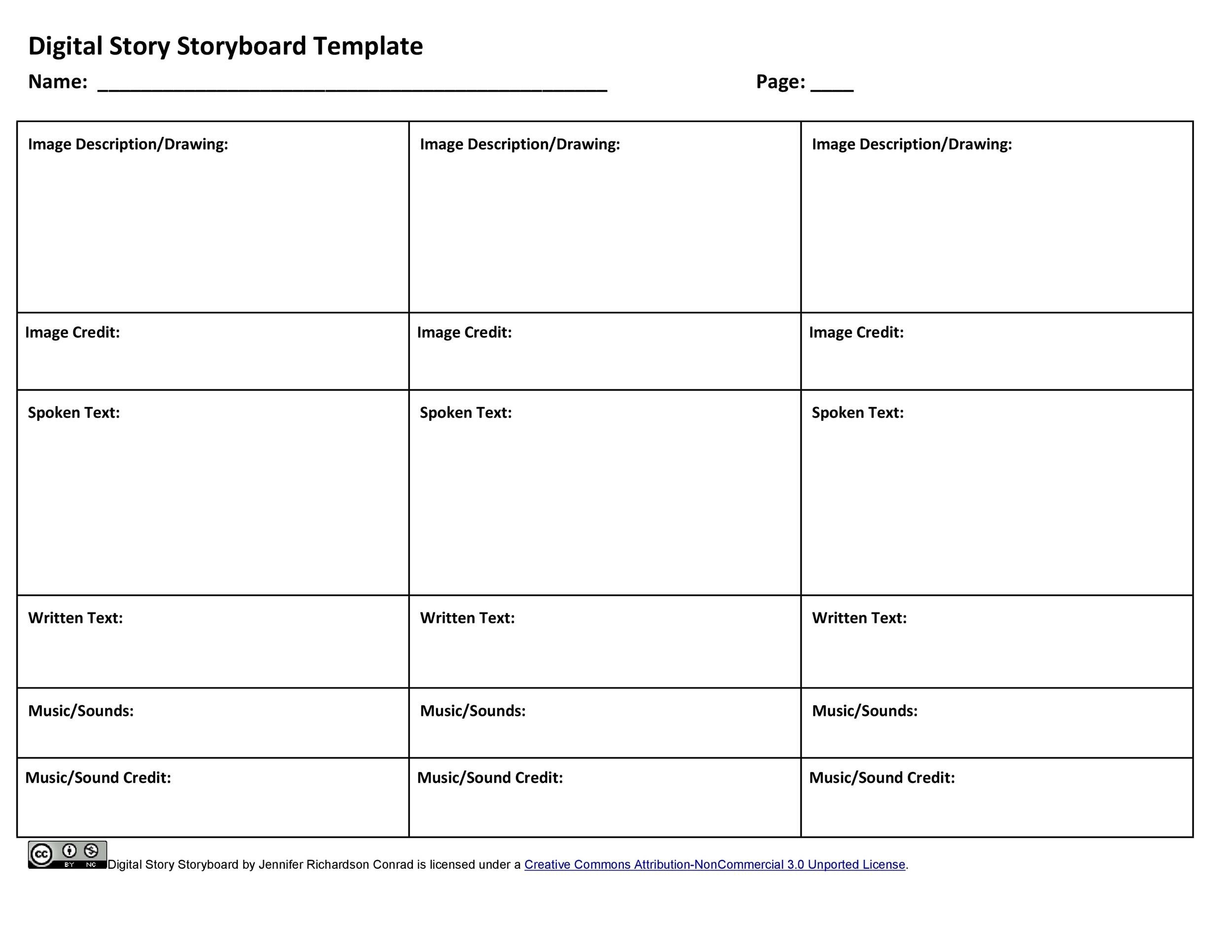 40 Professional Storyboard Templates &amp;amp; Examples in Storyboard Template Sample