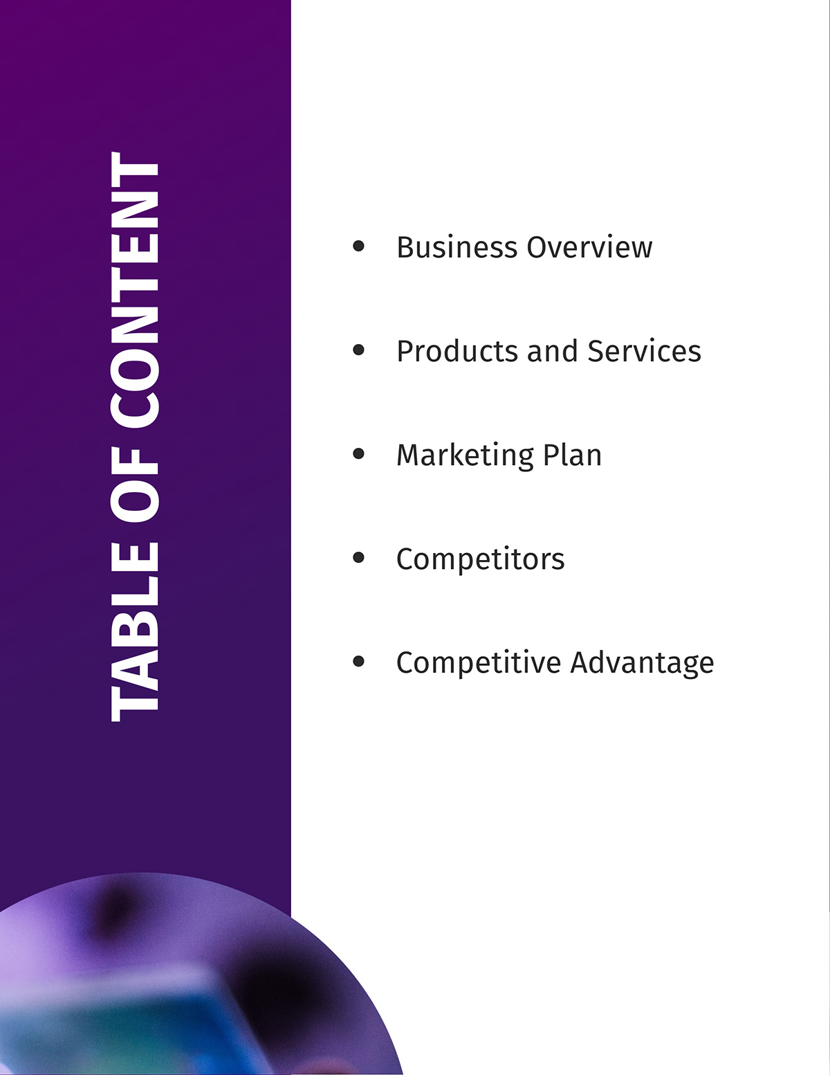 40 Professional Table Of Contents Templates [2024 Update] inside Sample Table Of Contents Template