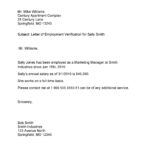 40 Proof Of Employment Letters [Employment Verification Letters] Intended For Employment Verification Letter Template Sample