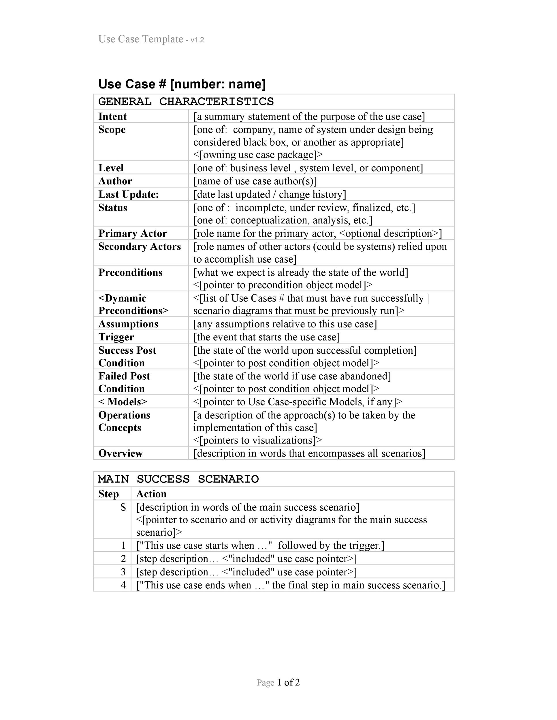 40 Use Case Templates &amp;amp; Examples (Word, Pdf) ᐅ Templatelab within Use Case Sample Template