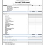 41 Free Income Statement Templates & Examples   Templatelab For Income Statement Template Sample