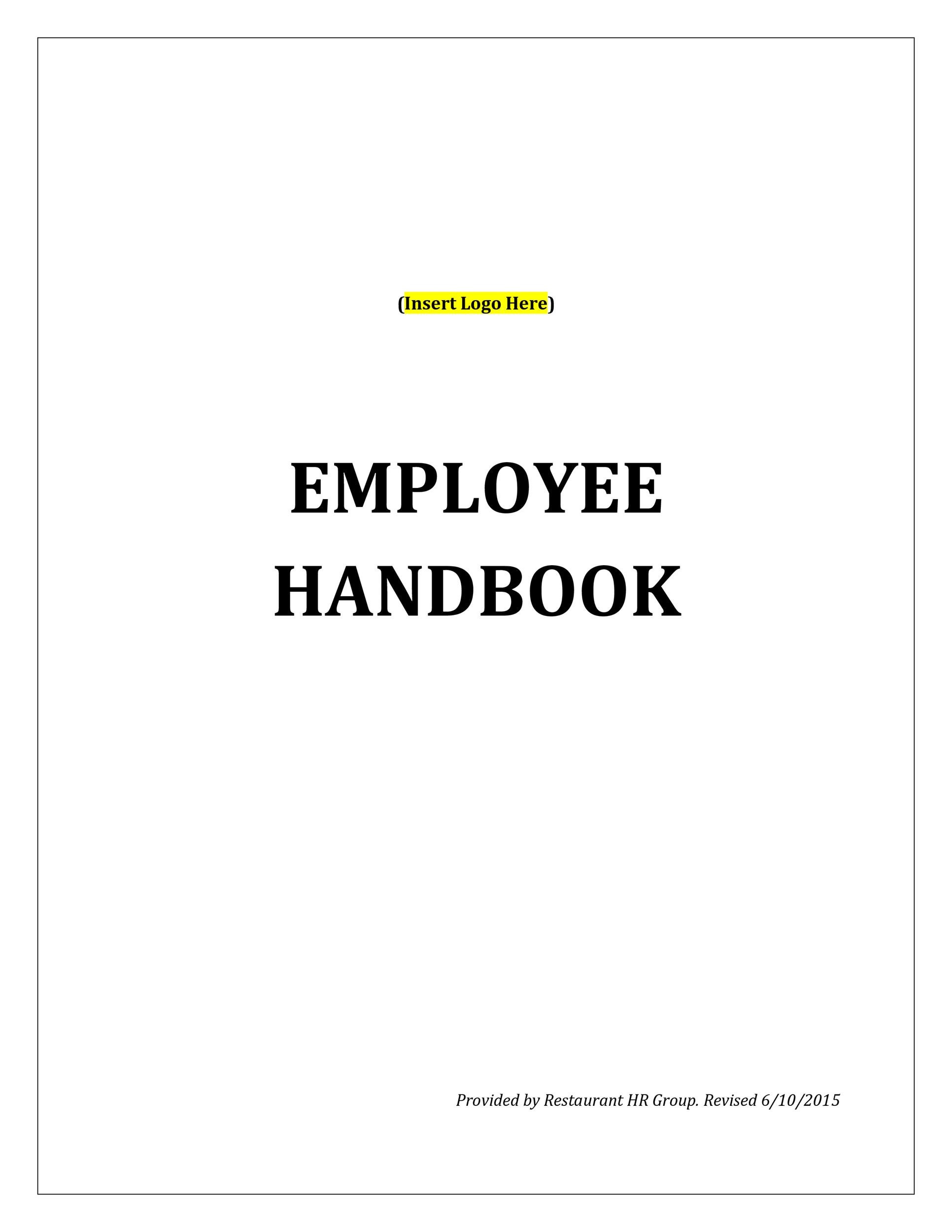 42 Best Employee Handbook Templates &amp;amp; Examples ᐅ Templatelab pertaining to Free Sample Employee Handbook Template