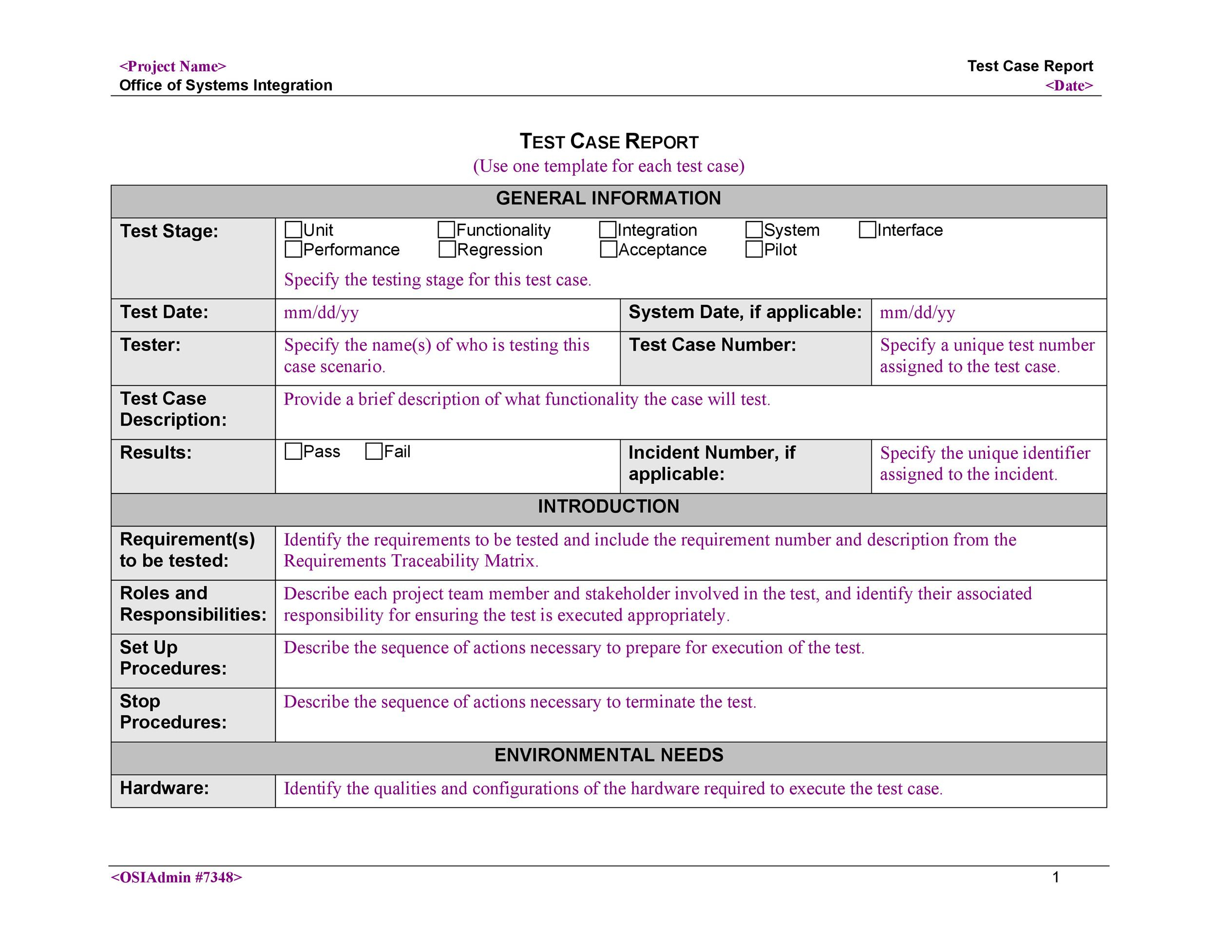 43 Test Case Templates / Examples From Top Software Companies ᐅ intended for Test Case Sample Template