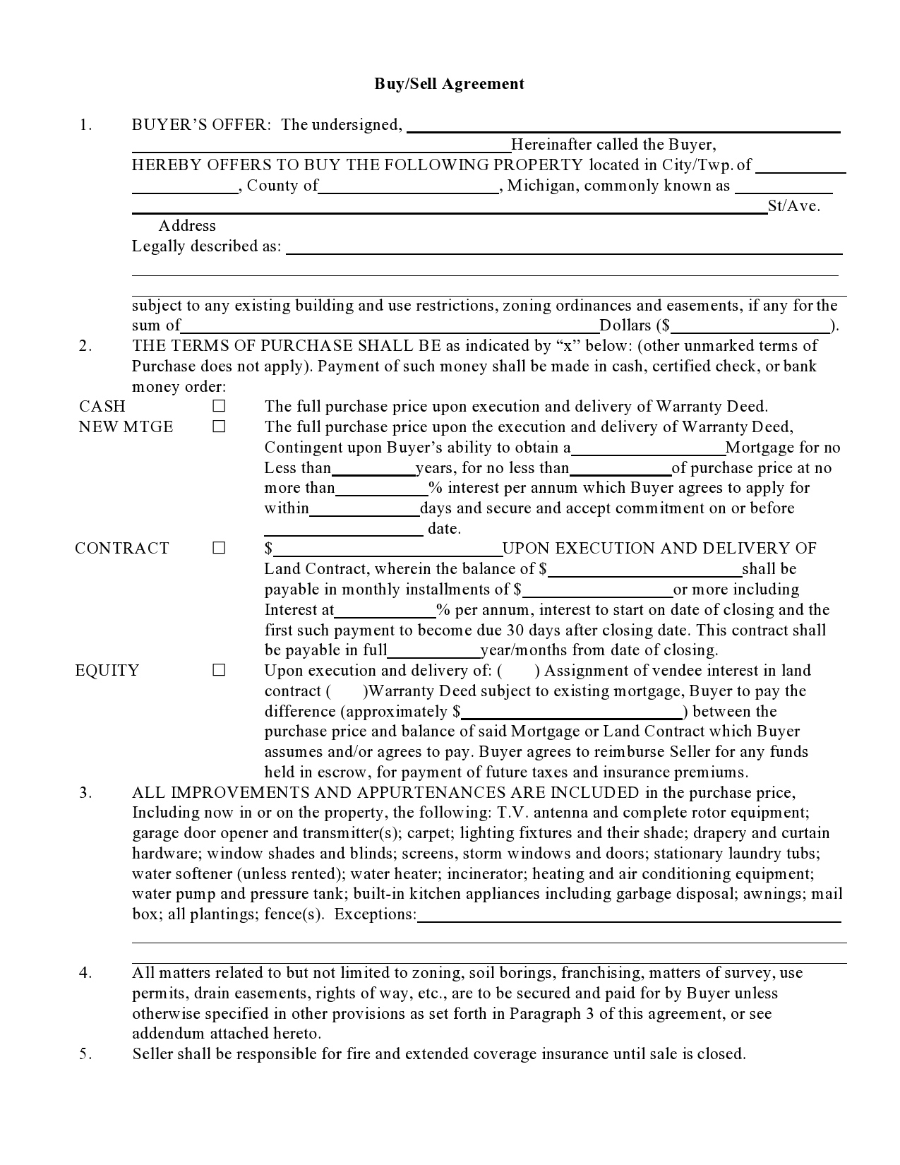 44 Free Buy-Sell Agreement Templates (&amp;amp; Samples) within Buy-Sell Agreement Sample Template