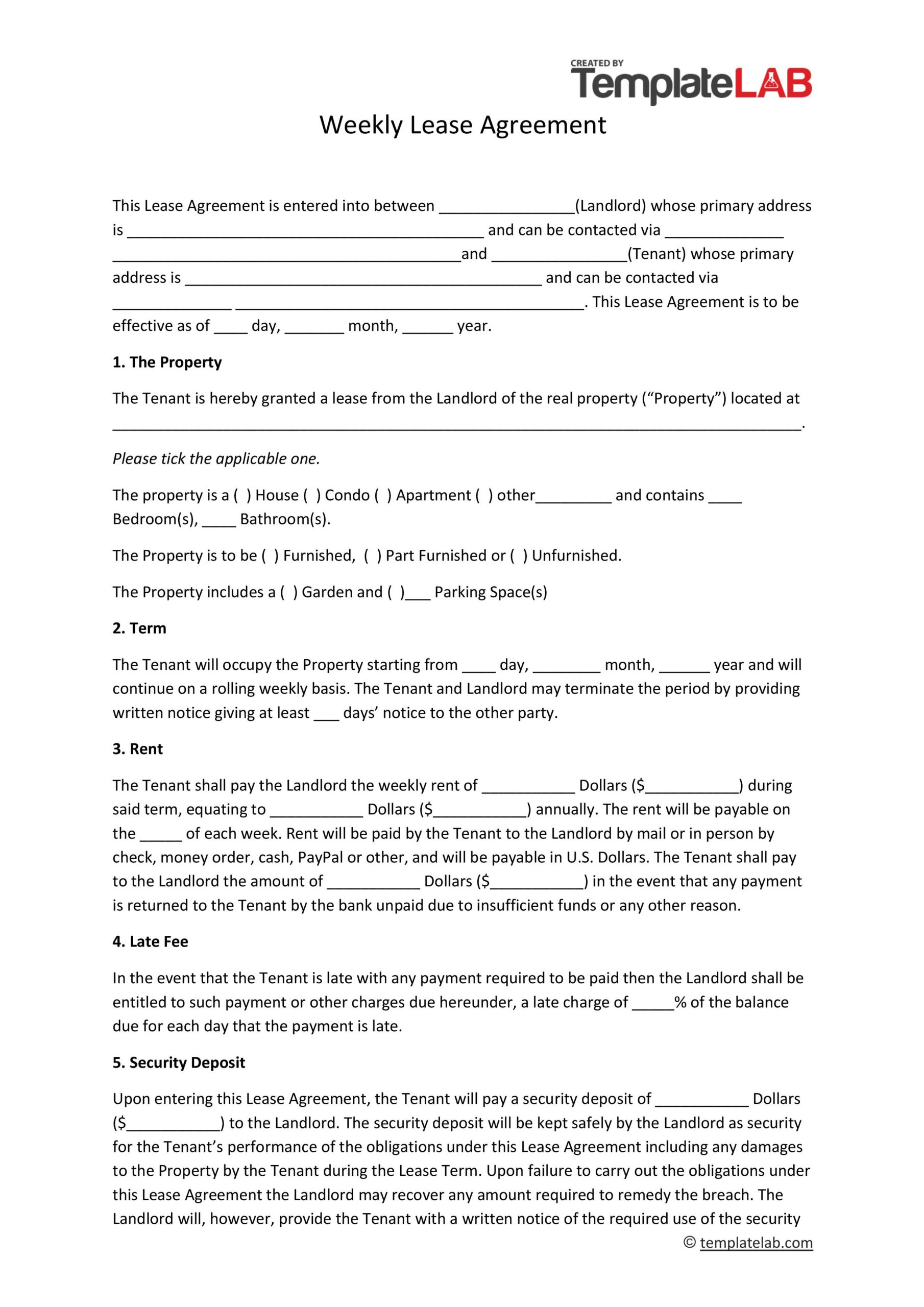 44 Free Residential Lease Agreement Templates [Word/Pdf] inside Free Lease Agreement Sample Templates