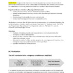 46 Best Business Continuity Plan Templates [Word & Pdf] With Regard To Sample BCP Template