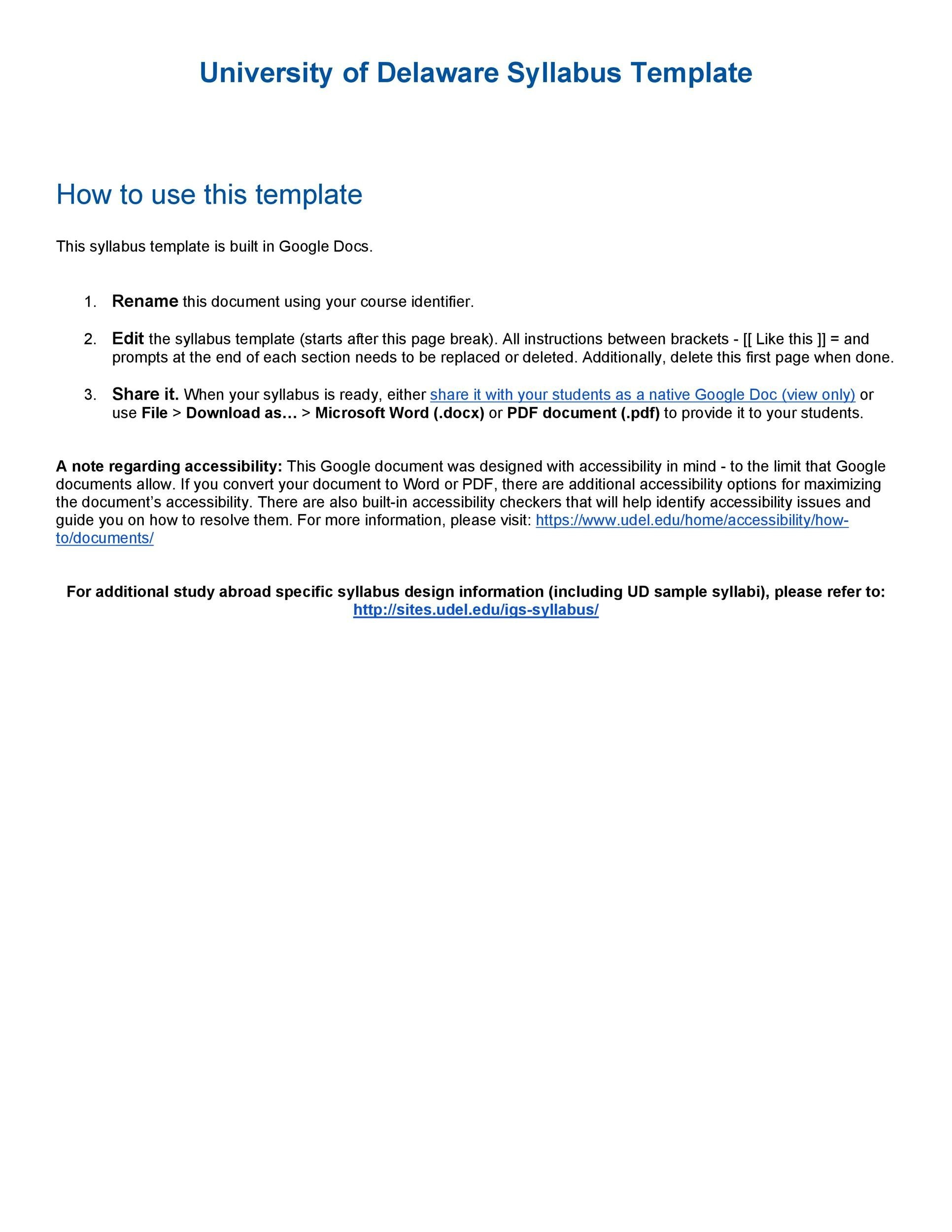 47 Editable Syllabus Templates (Course Syllabus) ᐅ Templatelab inside Syllabus Template Sample