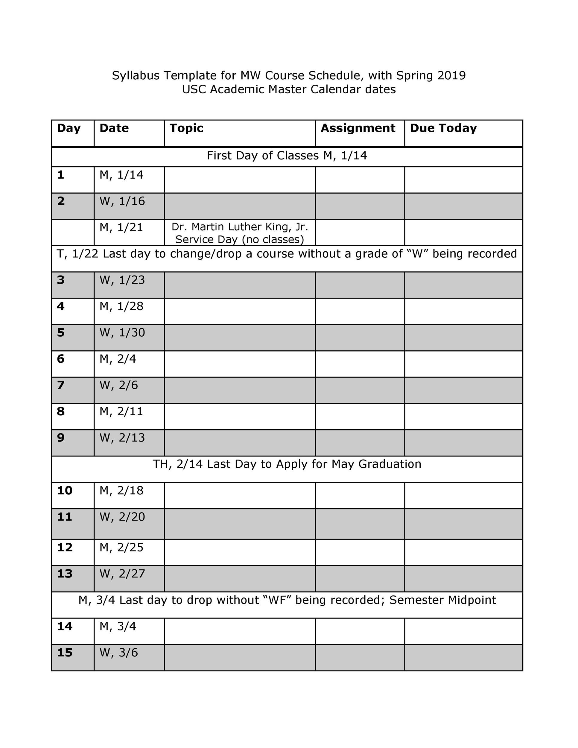 47 Editable Syllabus Templates (Course Syllabus) ᐅ Templatelab regarding Course Syllabus Sample Template