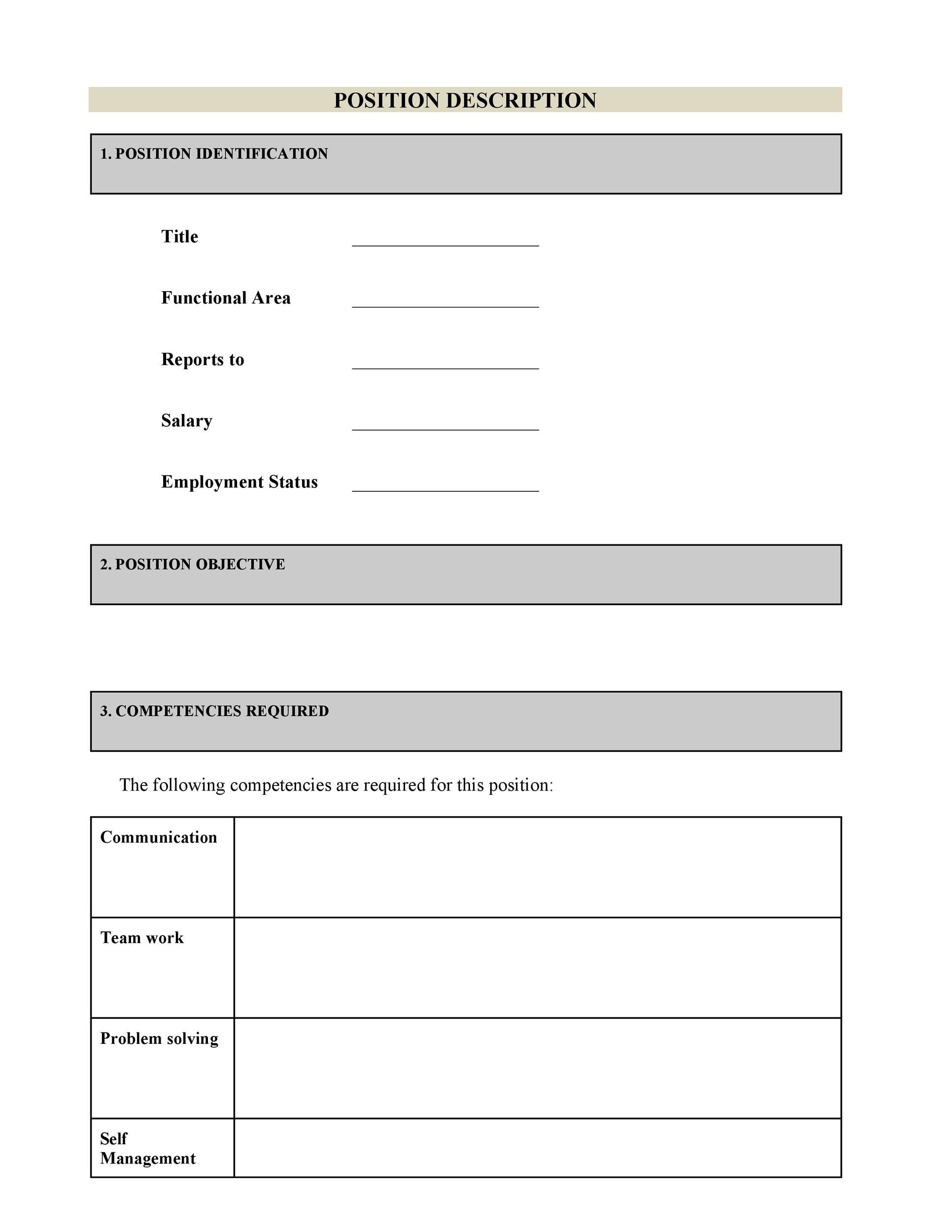 47 Job Description Templates &amp;amp; Examples ᐅ Templatelab in Job Description Template Sample Free