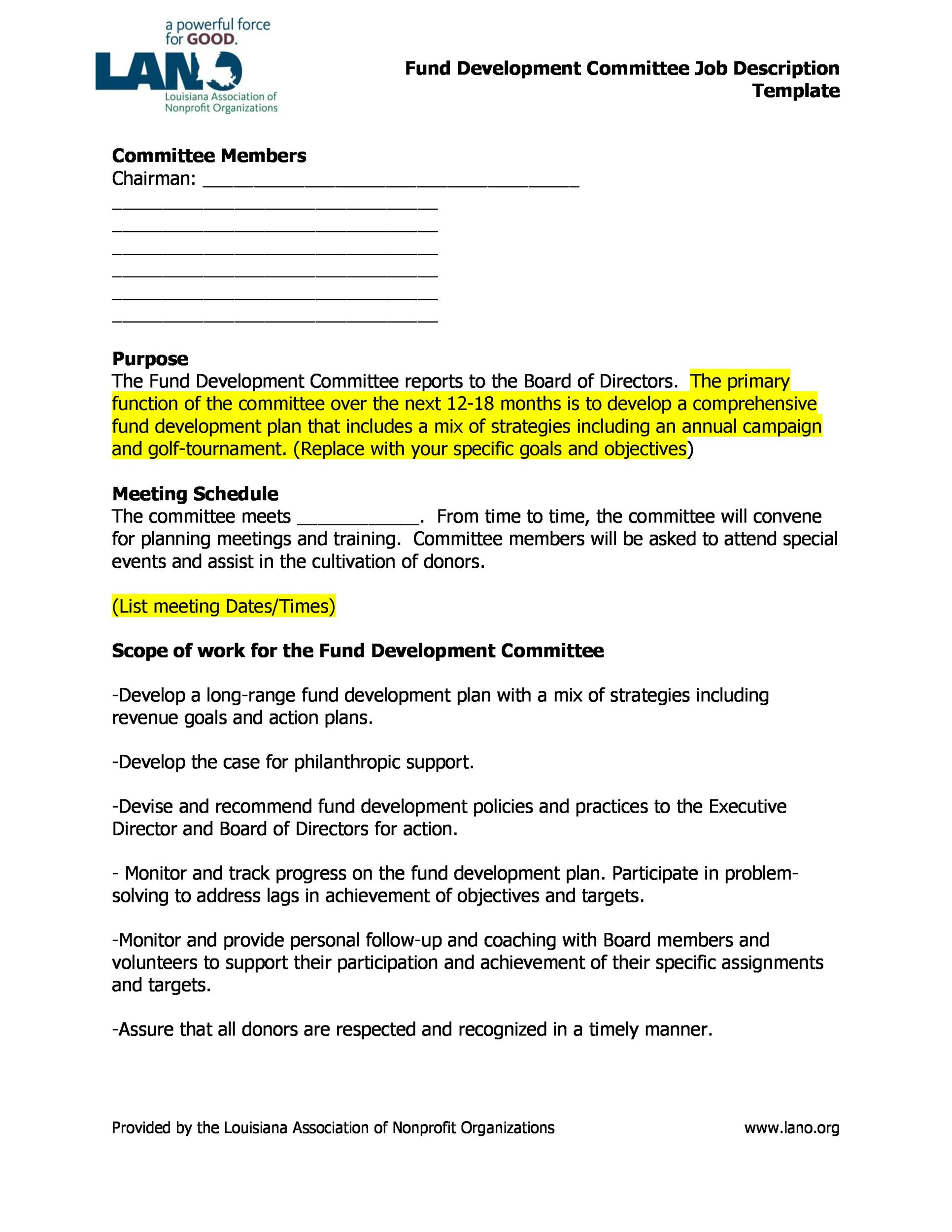 47 Job Description Templates &amp;amp; Examples ᐅ Templatelab pertaining to Job Profile Template Sample