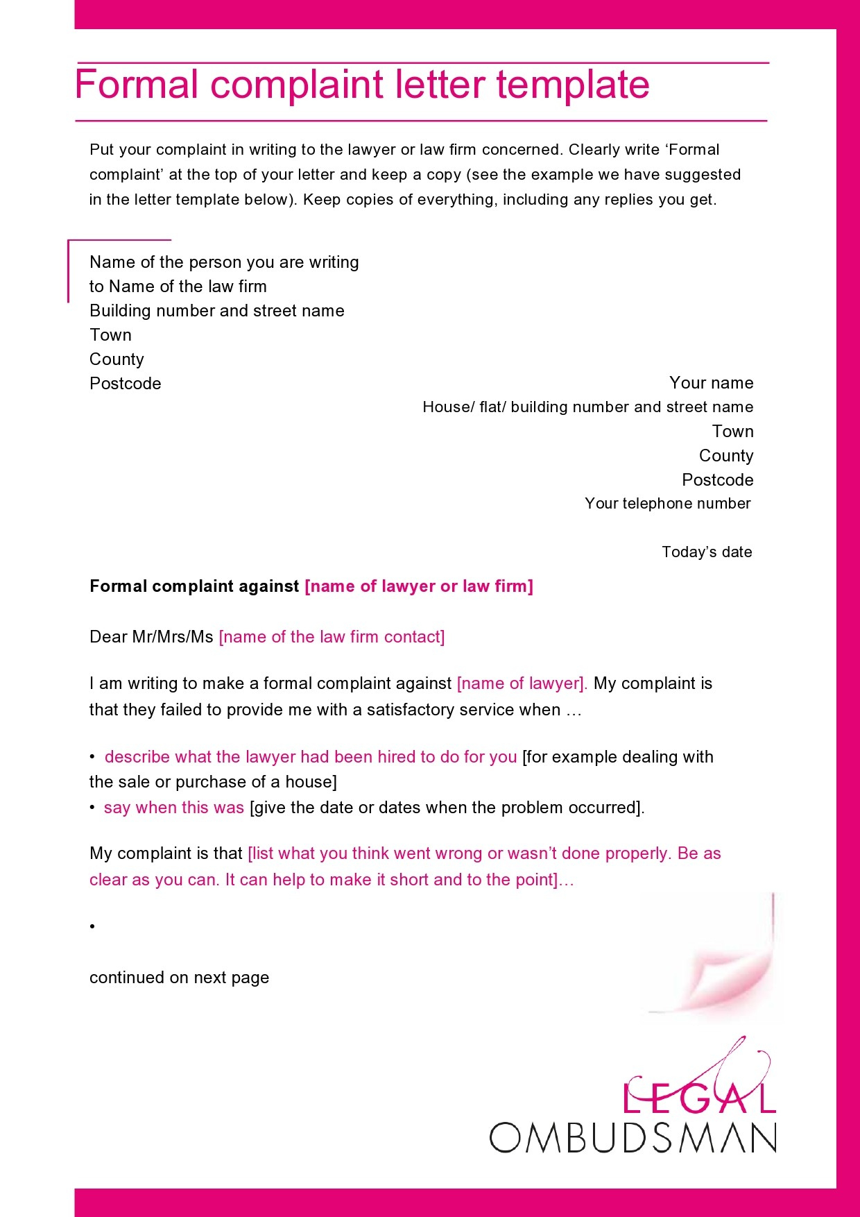 47 Professional Legal Letter Formats (&amp;amp; Templates) ᐅ Templatelab inside Legal Writing Sample Template