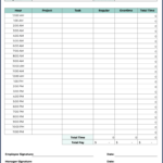 5 Excel Templates For Time Tracking   Free Download Intended For Time Sampling Template