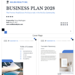 5 Real Estate Business Plan Examples & How To Create One?   Venngage Regarding Real Estate Business Plan Sample Template