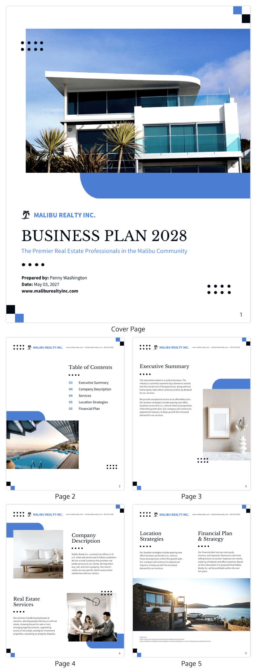 5 Real Estate Business Plan Examples &amp;amp; How To Create One? - Venngage regarding Real Estate Business Plan Sample Template