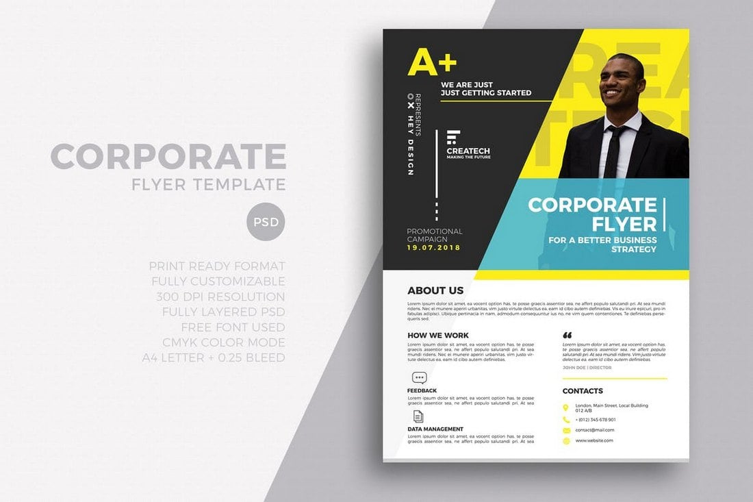 50+ Business Flyer Templates (Word &amp;amp; Psd) | Design Shack for Flyer Sample Template