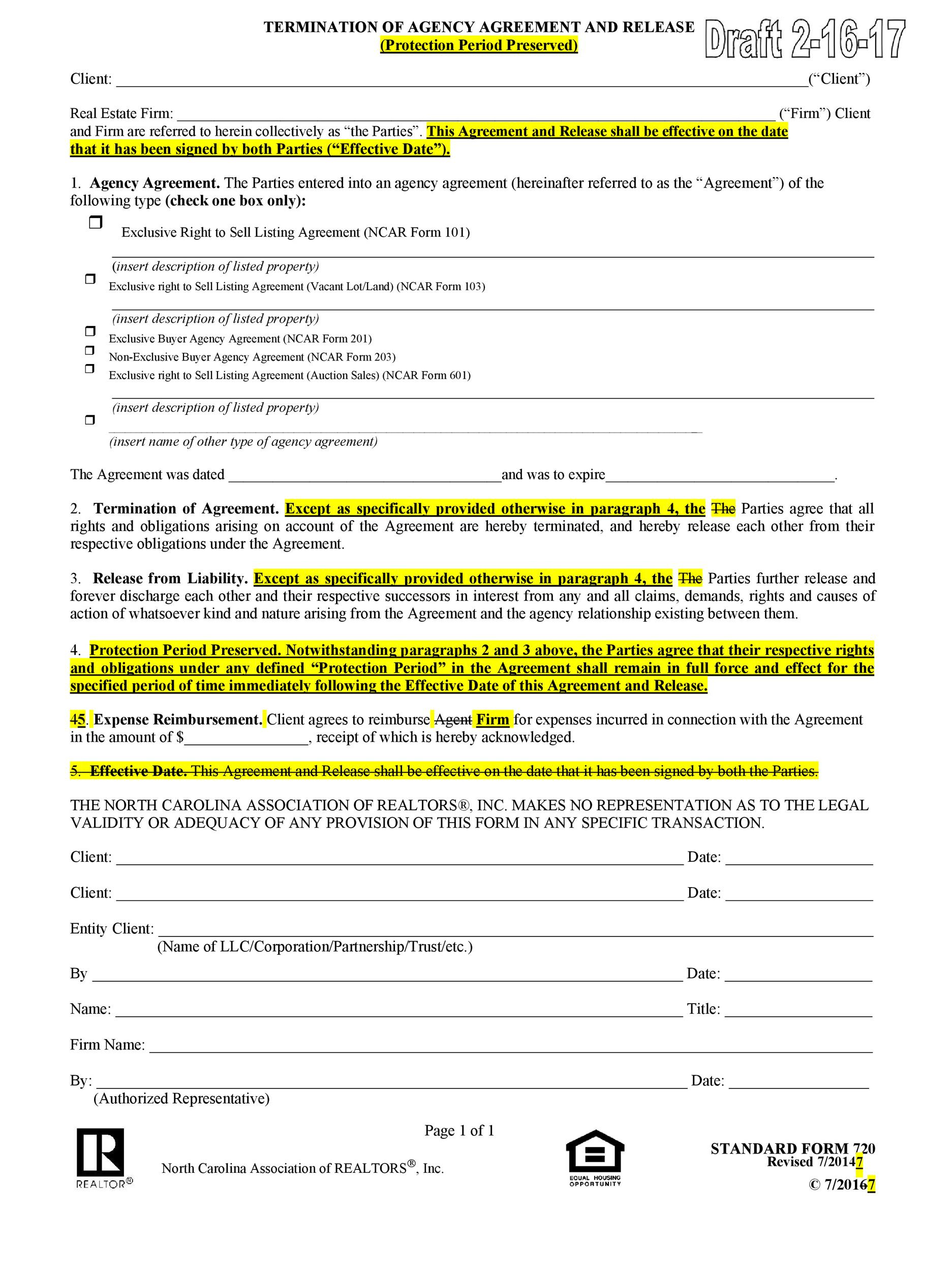 50 Free Agency Agreement Templates (Ms Word) ᐅ Templatelab pertaining to Agency Agreement Template Sample