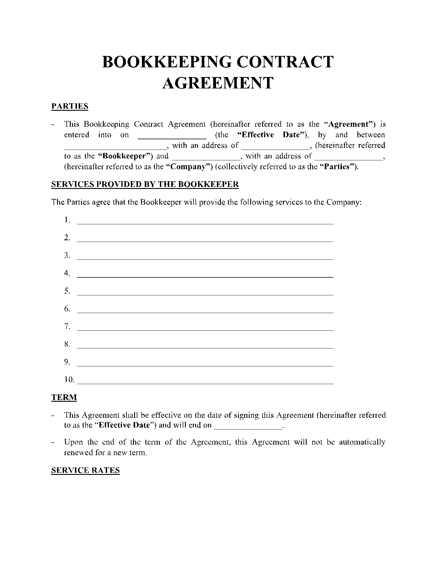 50+ Free Contract Templates In 2021 | Cocosign inside Agreement Contract Sample Template