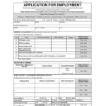 50 Free Employment / Job Application Form Templates [Printable] ᐅ For Sample Job Application Form Template