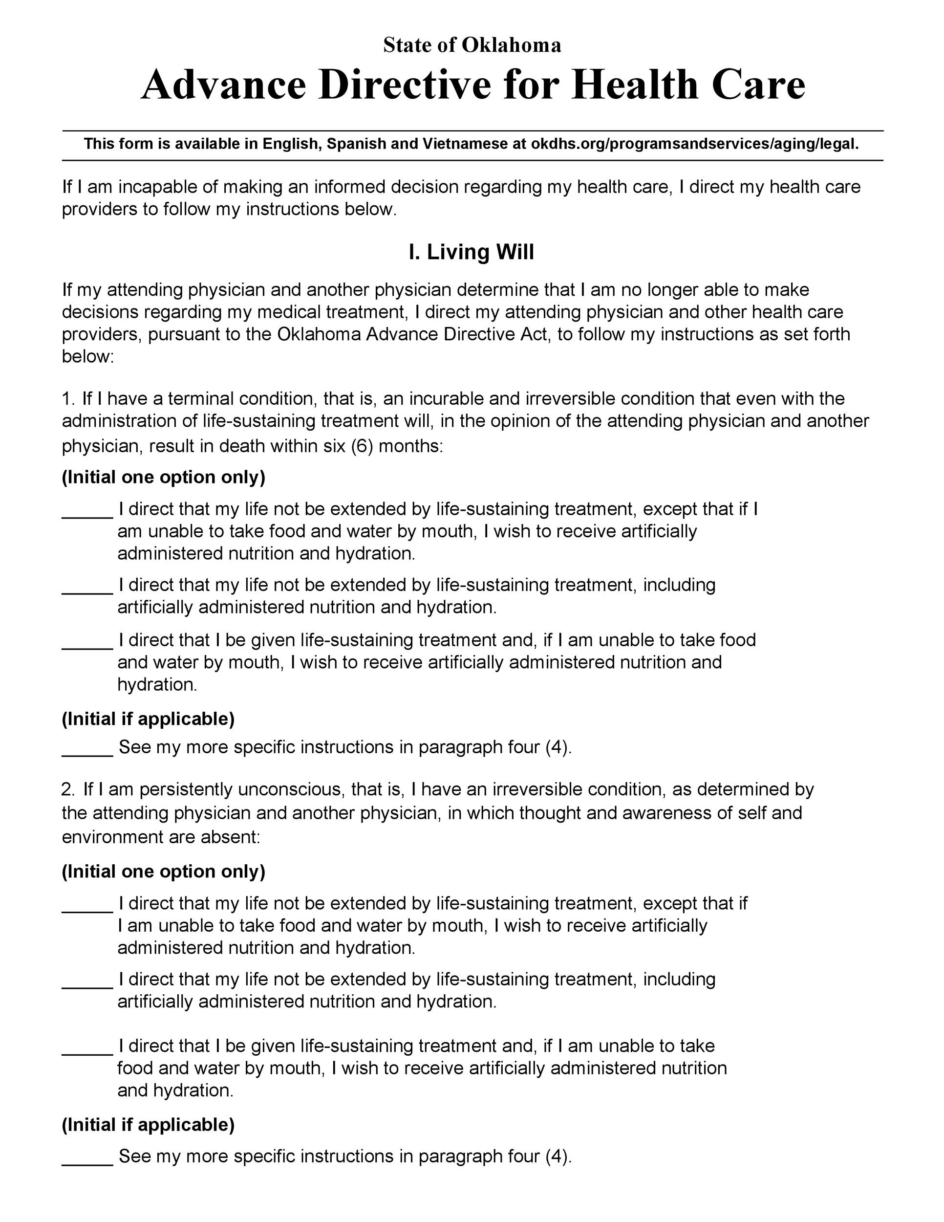 50 Free Living Will Templates &amp;amp; Forms [Word] ᐅ Templatelab throughout Living Will Template Sample