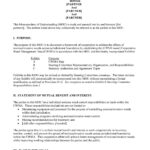 50 Free Memorandum Of Understanding Templates [Word] Within Free Memorandum Of Understanding Sample Template