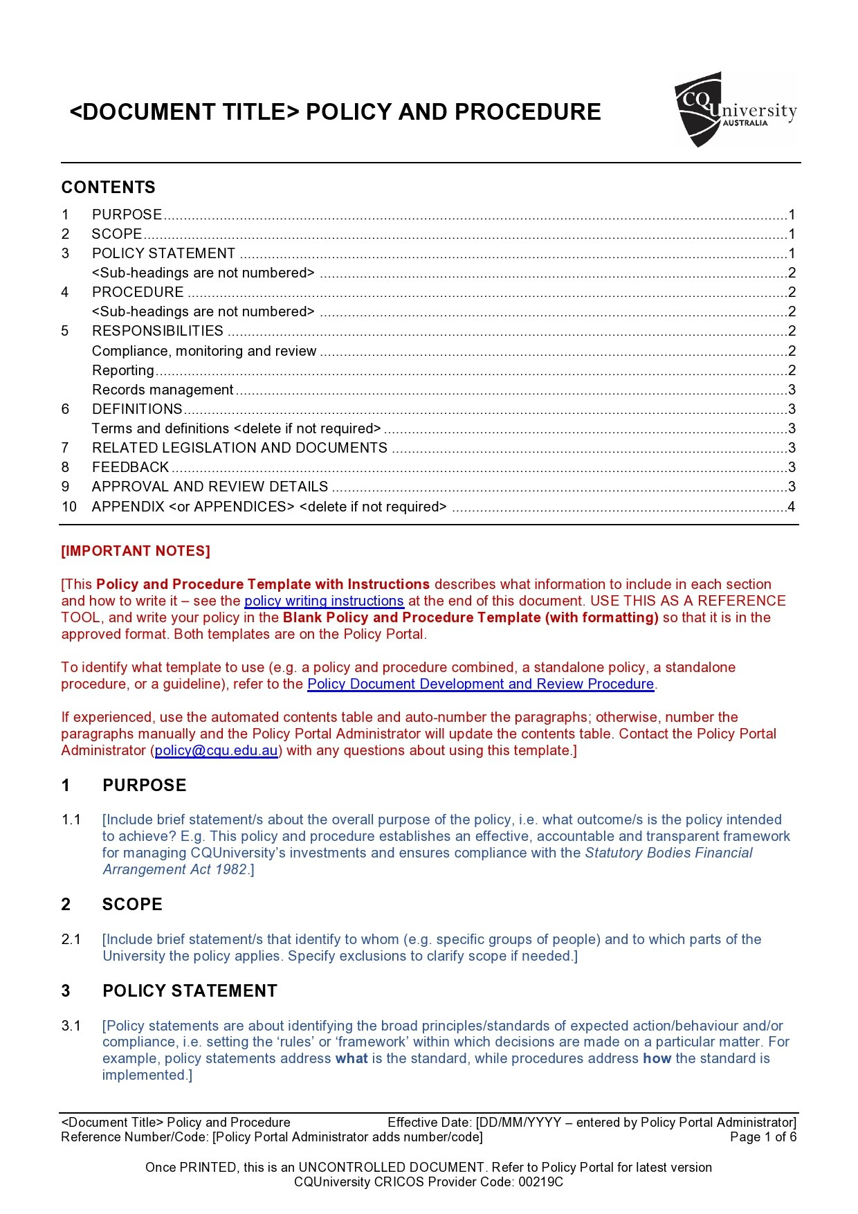 50 Free Policy And Procedure Templates (&amp;amp; Manuals) ᐅ Templatelab intended for Policy And Procedure Manual Sample Template