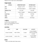 50+ Itinerary Samples, Format & Examples 2023 In Tour Itinerary Template Sample