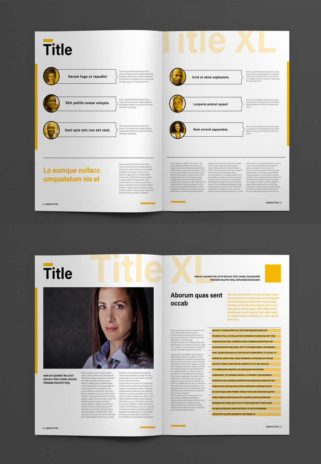 50 Modern Indesign Newsletter Templates | Redokun Blog intended for Free Newsletter Sample Templates