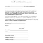 50 Printable Parental Consent Form & Templates ᐅ Templatelab Inside Parental Consent Form Sample Template