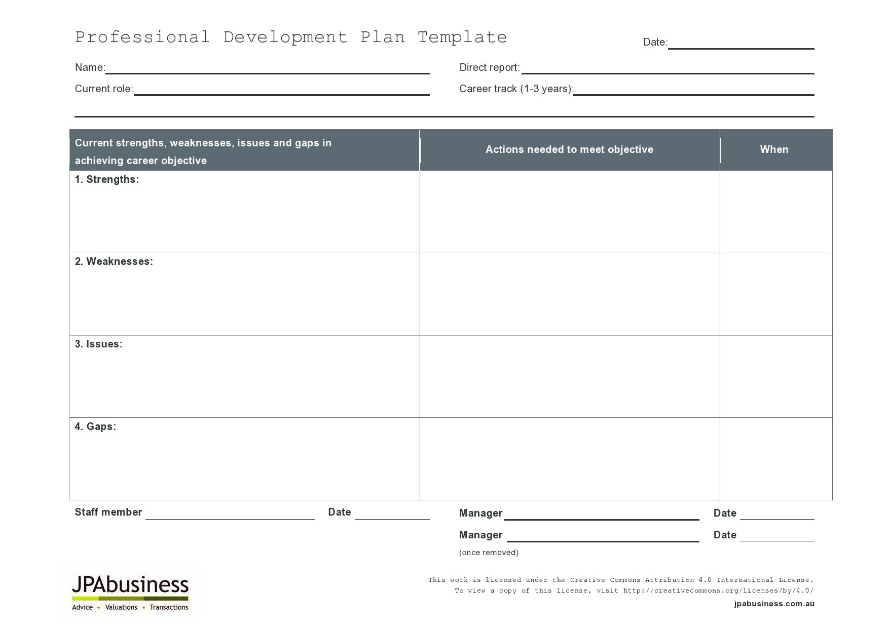 50 Professional Development Plan Templates (Free) ᐅ pertaining to Professional Development Plan Sample Templates