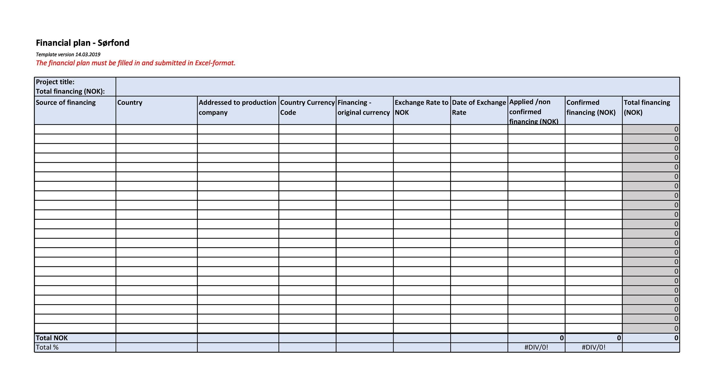 50 Professional Financial Plan Templates [Personal &amp;amp; Business] ᐅ inside Financial Plan Template Sample