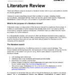 50 Smart Literature Review Templates (Apa) ᐅ Templatelab With Regard To Literature Review Sample Template