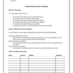 52 Effective Disaster Recovery Plan Templates [Drp] ᐅ Templatelab Regarding Disaster Recovery Plan Template Sample