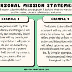 55 Personal Mission Statement Examples (2024) In Mission Statement Template Samples