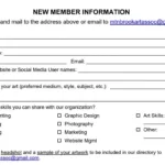 59+ Membership Form Templates For Associations • Glue Up Intended For Membership Form Sample Template