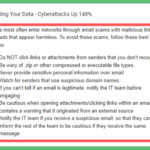 6 Effective Examples Of Ransomware Awareness Emails — Etactics With Employee Security Awareness Email Sample Template