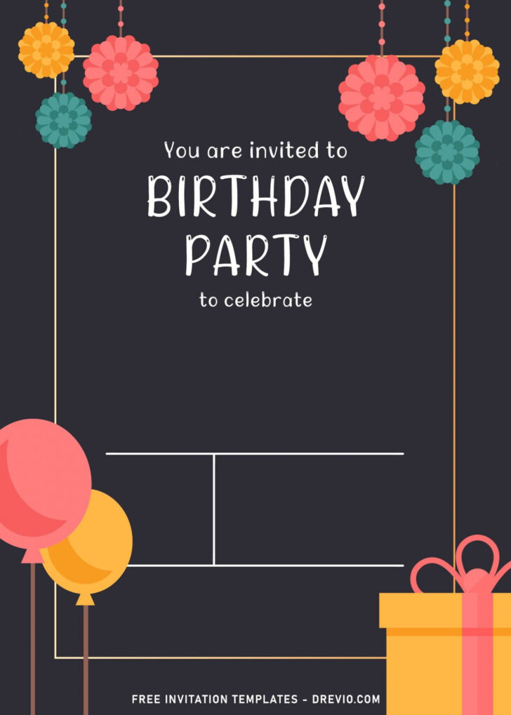 Birthday Invitation Sample Template