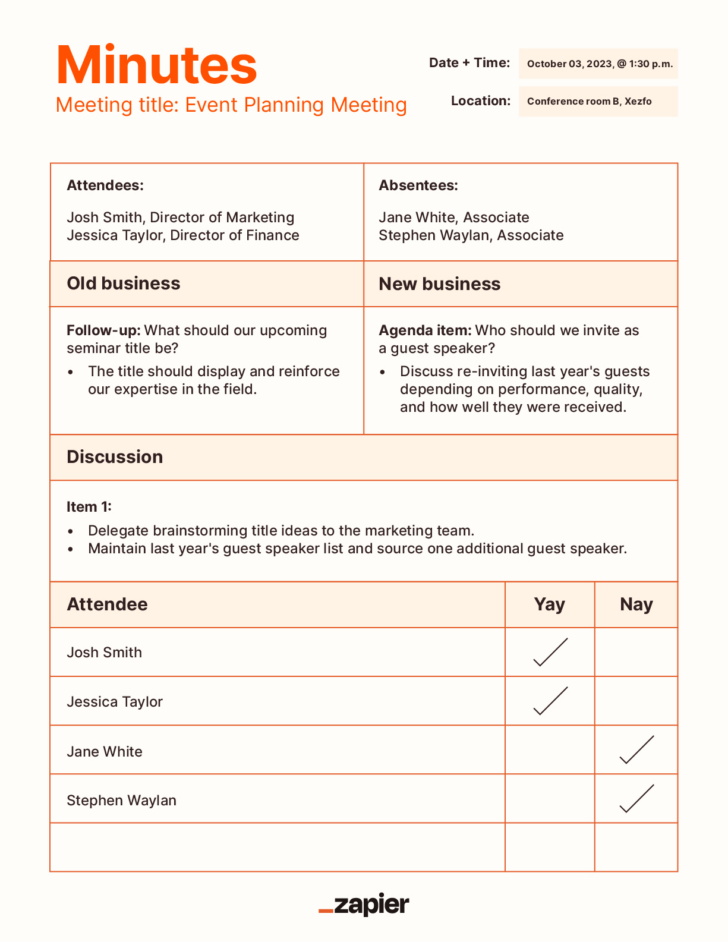 Meeting Notice Template Sample