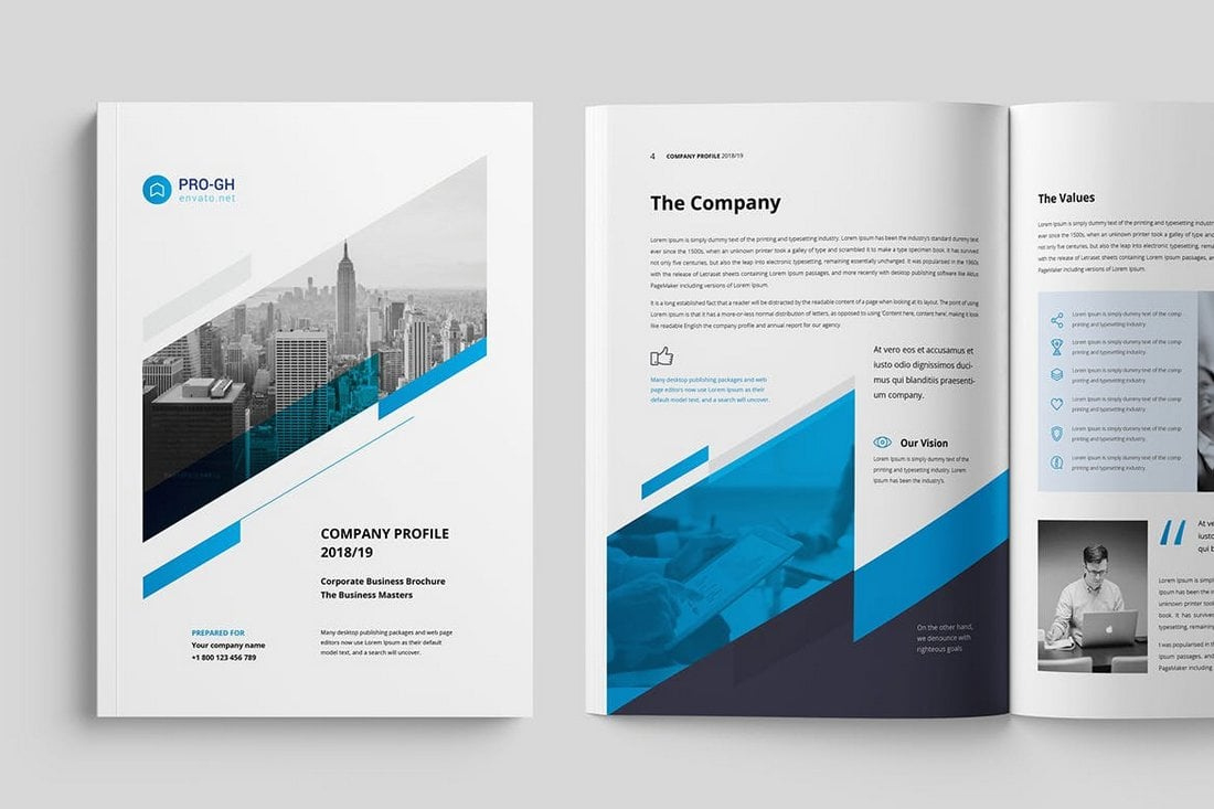 80+ Modern Corporate Brochure Templates 2024 | Design Shack for Business Brochure Sample Templates