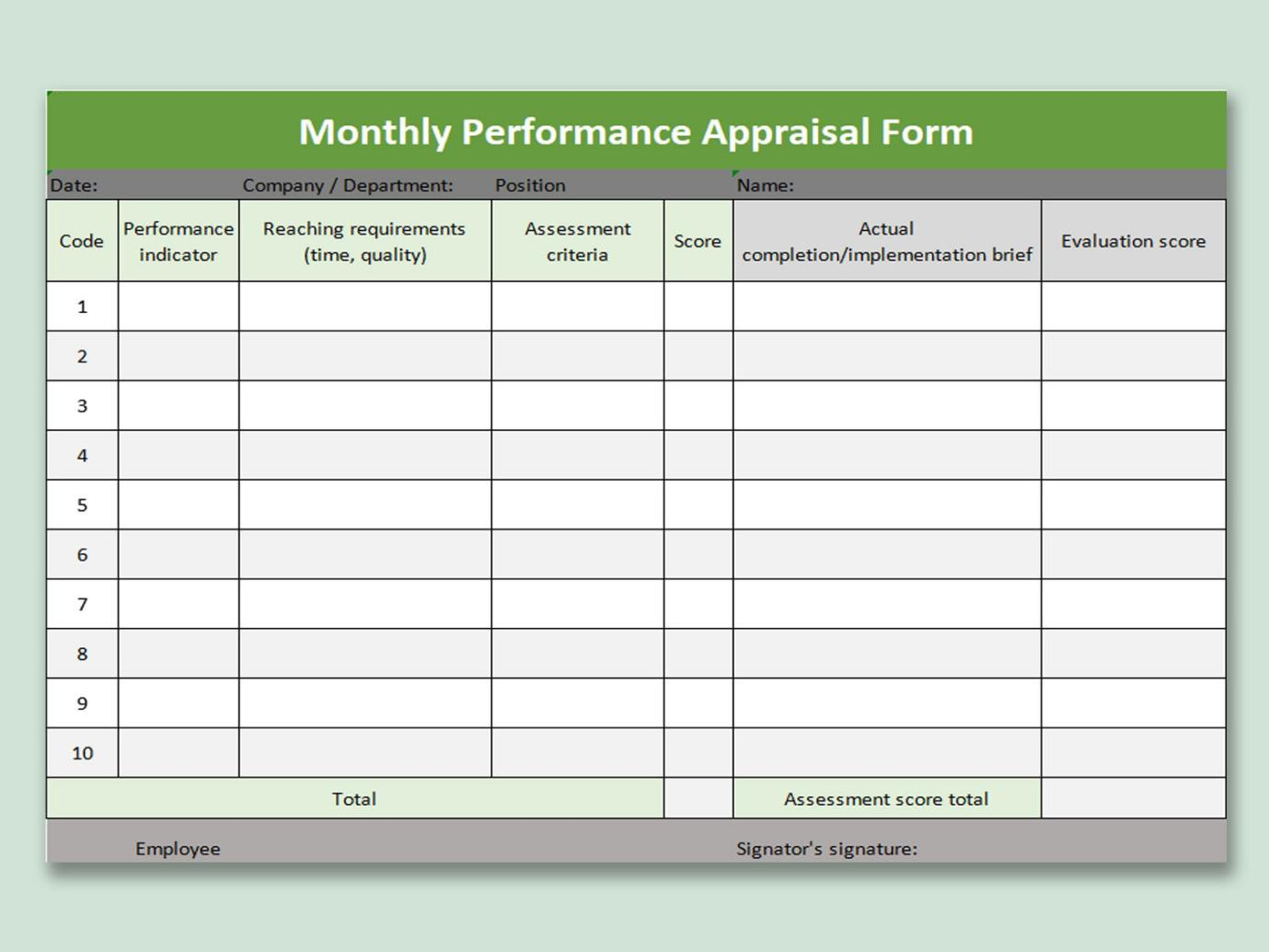 9+ Best It Kpi Template Excel Free | Wps Office Academy with KPI Sample Template